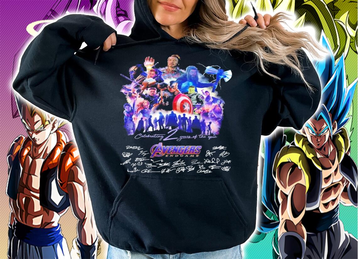 Celebrating 2 years of the epic Avengers Endgame signatures shirt