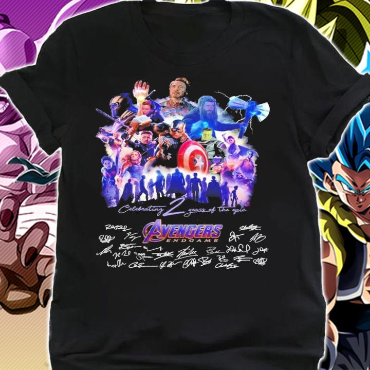 Celebrating 2 years of the epic Avengers Endgame signatures shirt