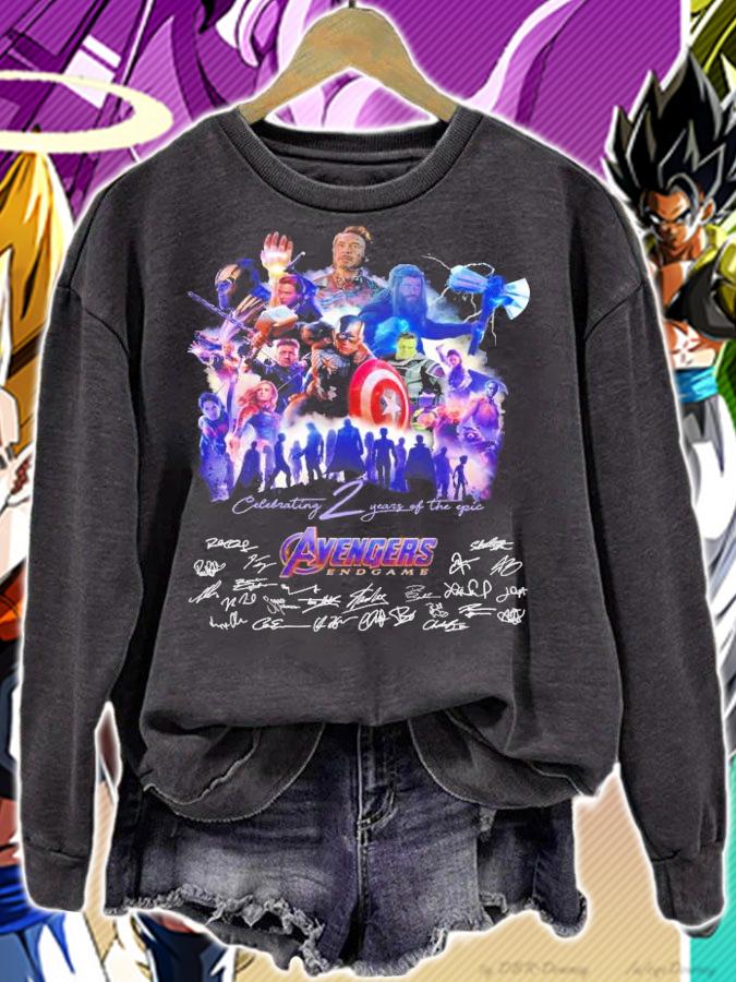 Celebrating 2 years of the epic Avengers Endgame signatures shirt