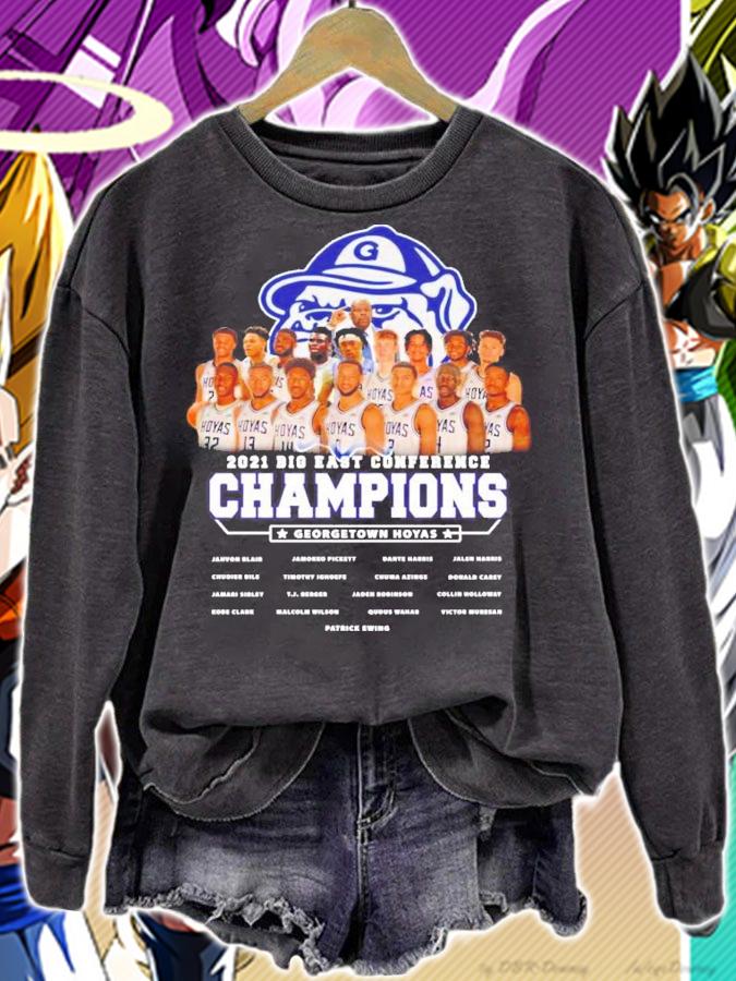 Men's 2021 big east conference Champions Georgetown Hoyas shirt sweatshirt