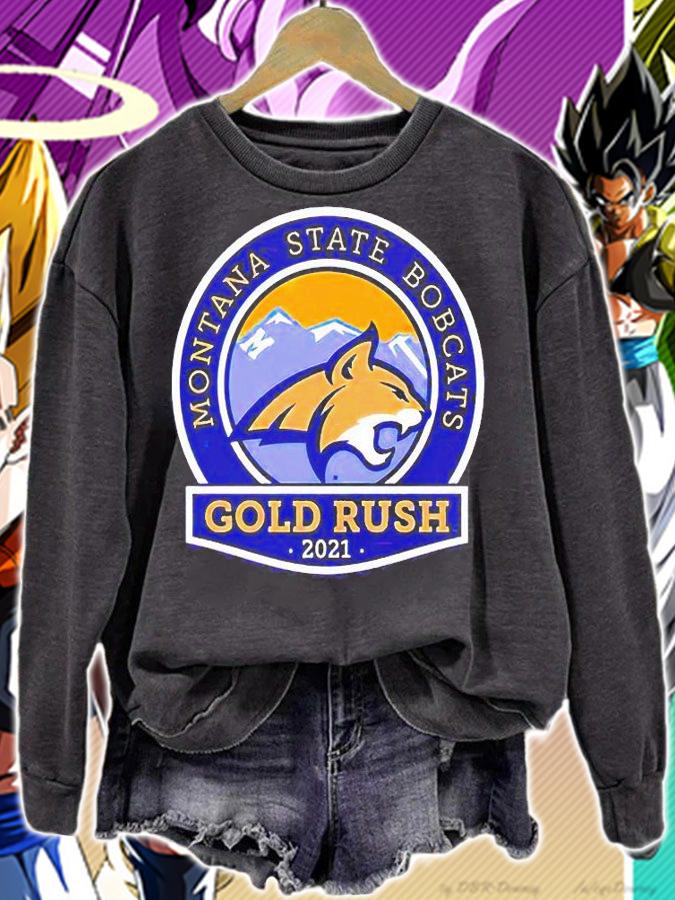 Montana state bobcats Gold rush 2021 T-shirt sweatshirt