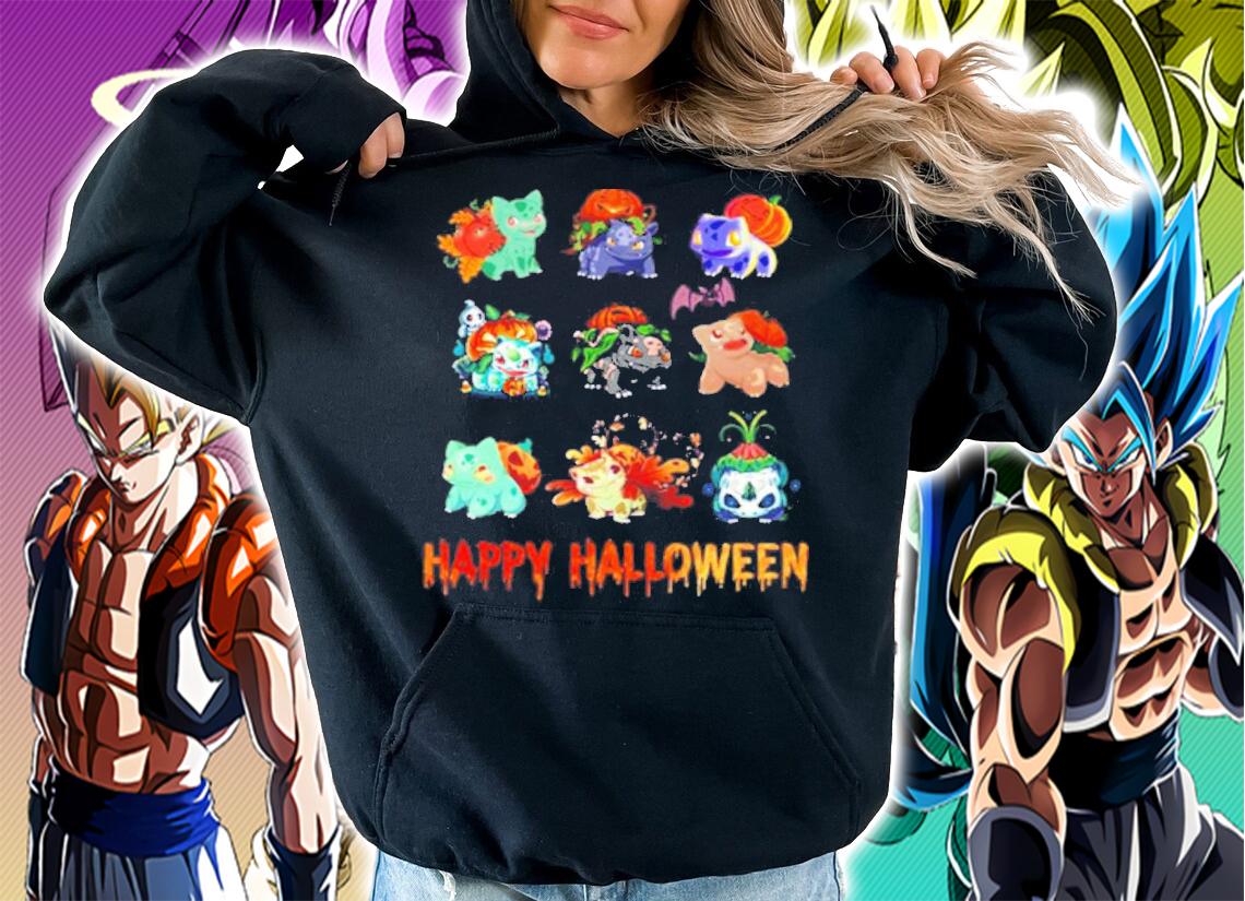Pokemon Fushigidane Happy Halloween shirt hoodie