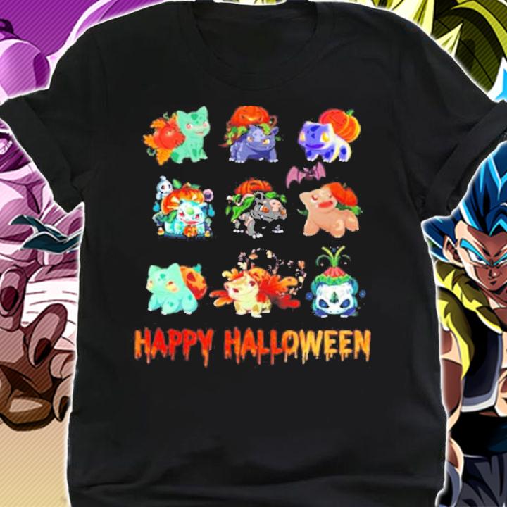 Pokemon Fushigidane Happy Halloween shirt shirt