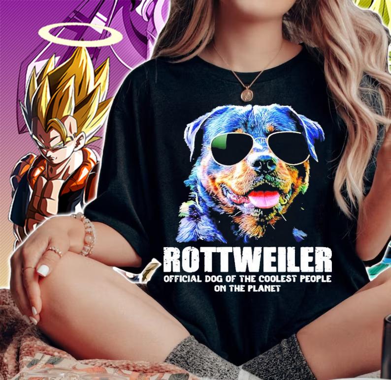 Rottweiler official dog of the coolest people on the planet shirt woman shirt