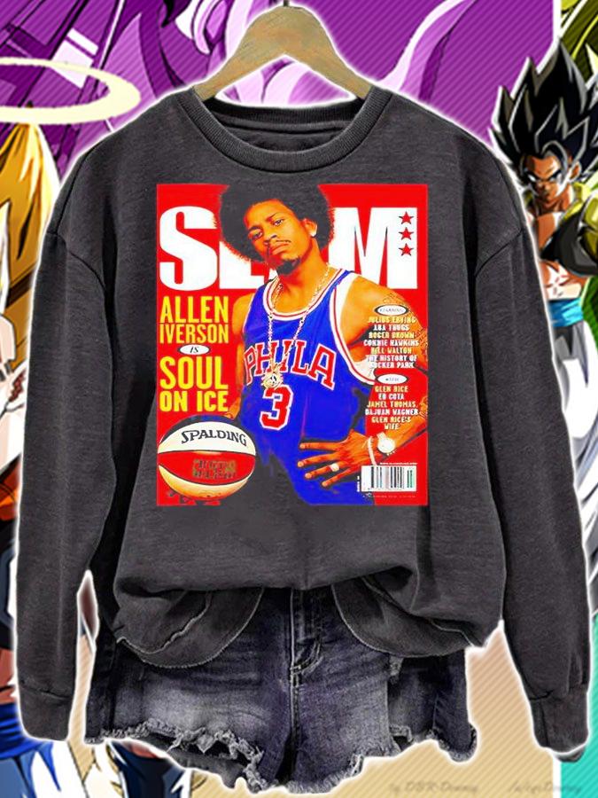 Slam Magazine Allen Iverson Soul on Ice T-shirt sweatshirt