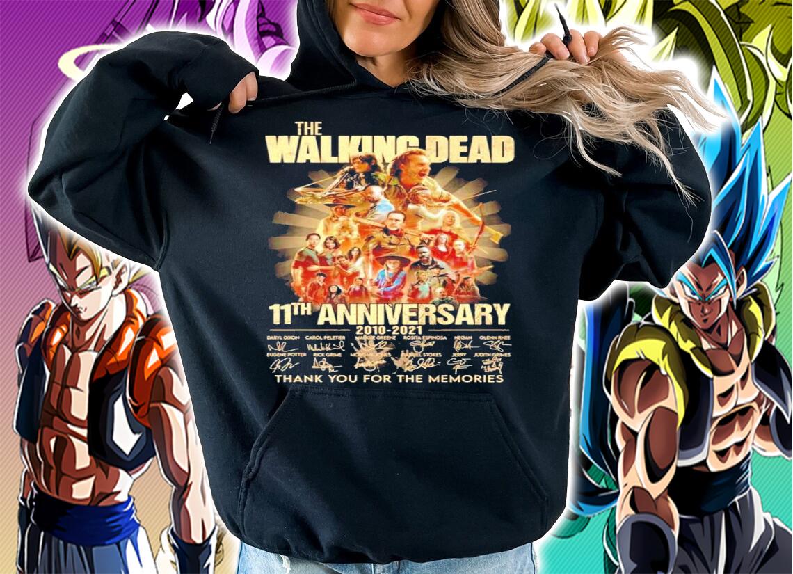 The Walking Dead 11th anniversary 2010-2021 signatures shirt