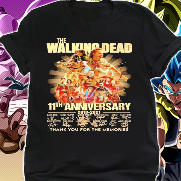 The Walking Dead 11th anniversary 2010-2021 signatures shirt