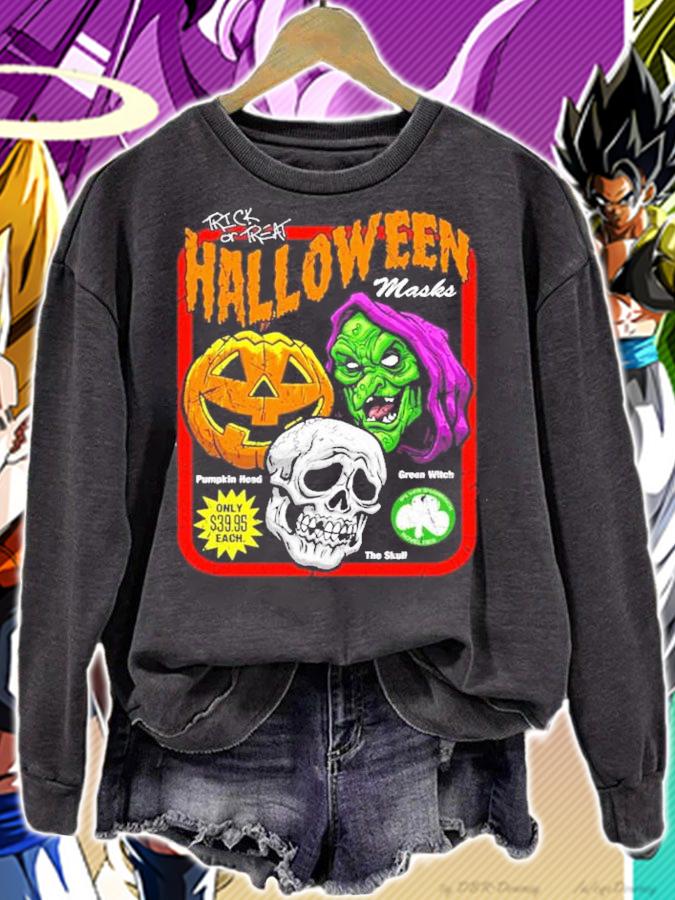Trick or Treat Halloween masks shirt sweatshirt