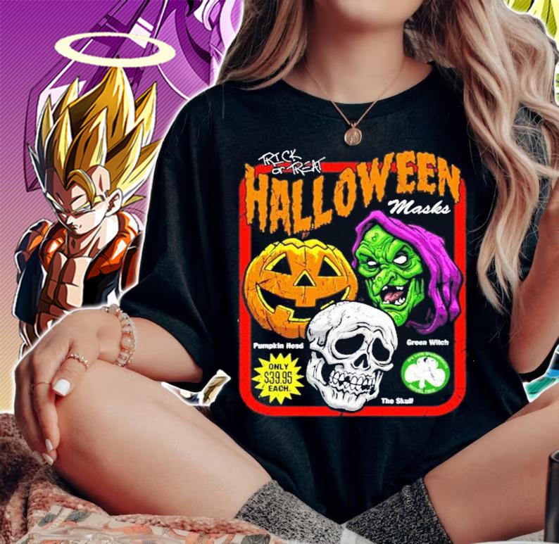 Trick or Treat Halloween masks shirt woman shirt
