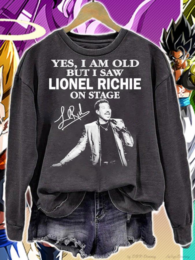 Yes I am old but I saw Lionel Richie on stage signature shirt