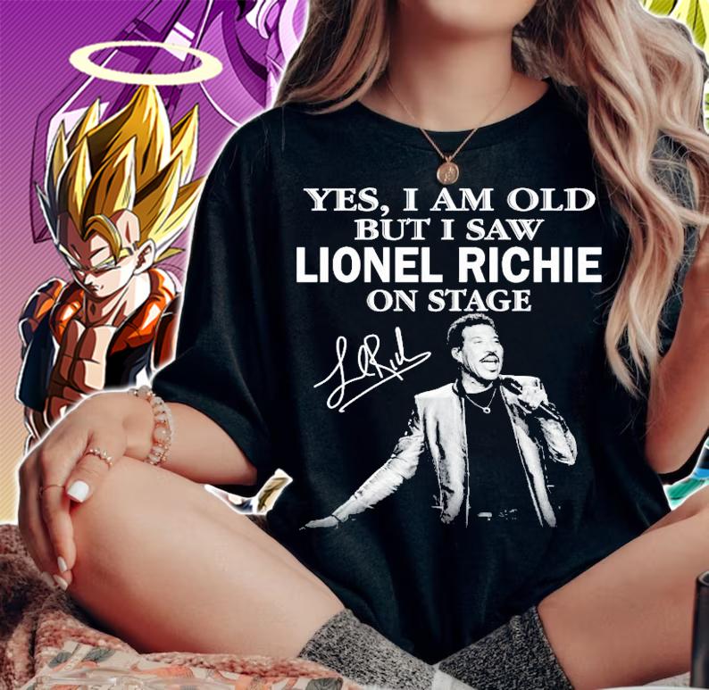 Yes I am old but I saw Lionel Richie on stage signature shirt
