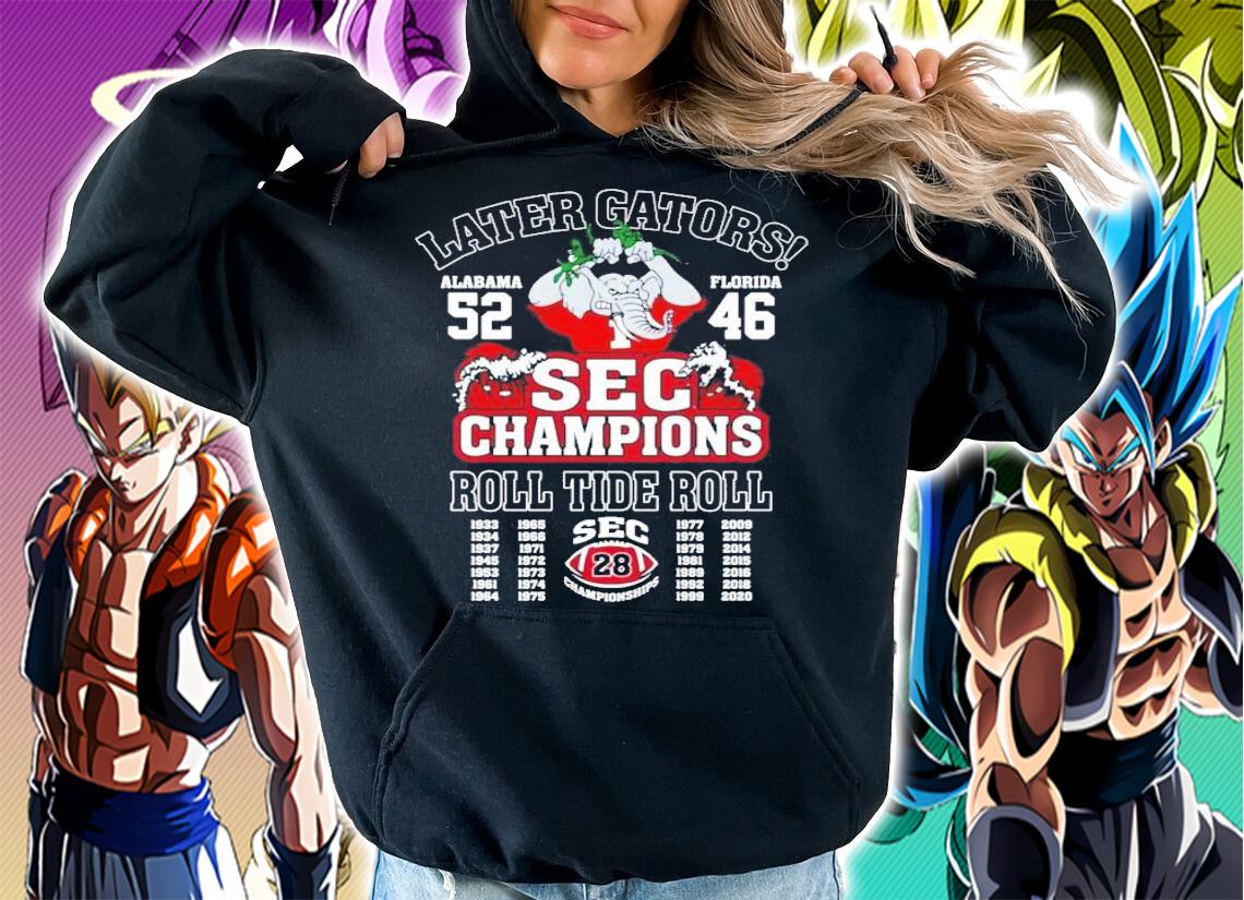 Alabama Crimson Tide later gators Alabama 52 Florida SEC Champions roll tide roll shirt