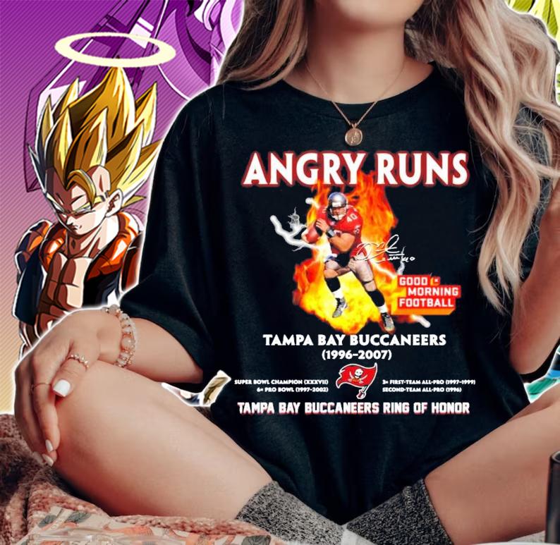 Angry Runs Tampa Bay Buccaneers 1996-2007 Tampa Bay Buccaneers ring of honor shirt woman shirt