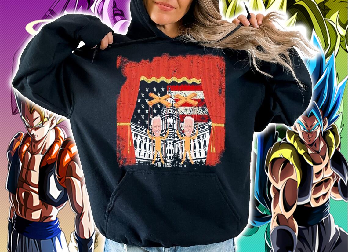 Biden Clown On Stage The White House USA Flag Retro T-shirt hoodie