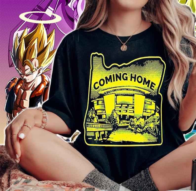 Coming Home Oregon Map T-Shirt