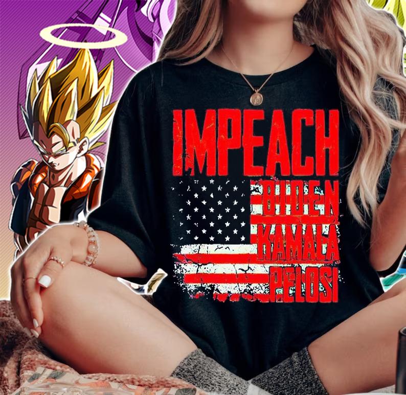 Impeach Biden Kamala Harris Pelosi 46 T-shirt woman shirt