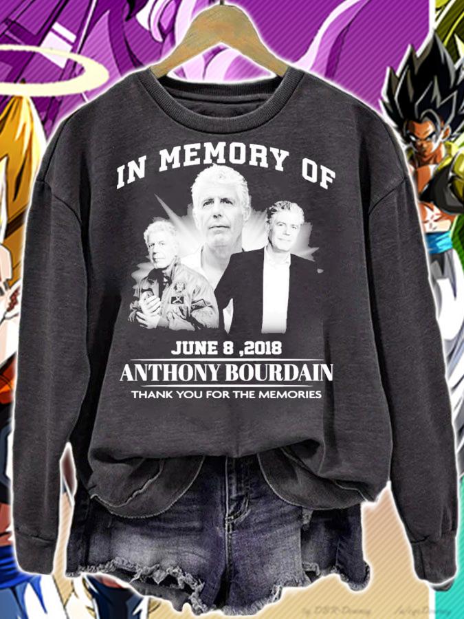 In memory of Anthony Bourdain thank you for the memories shirt