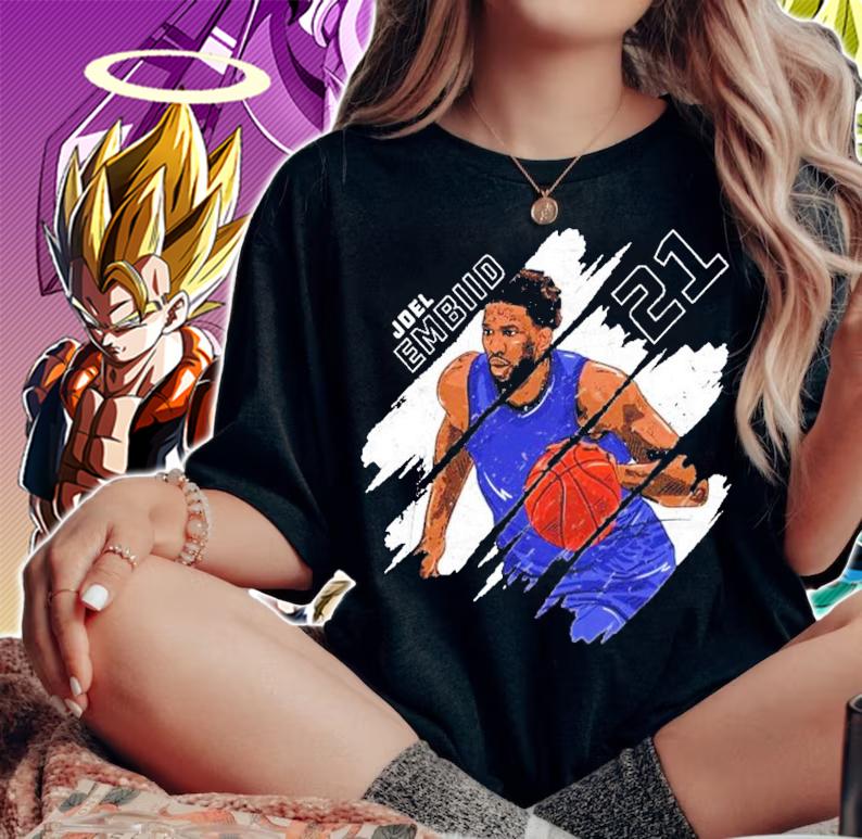 Joel Embiid Philadelphia Basketball signature t-shirt