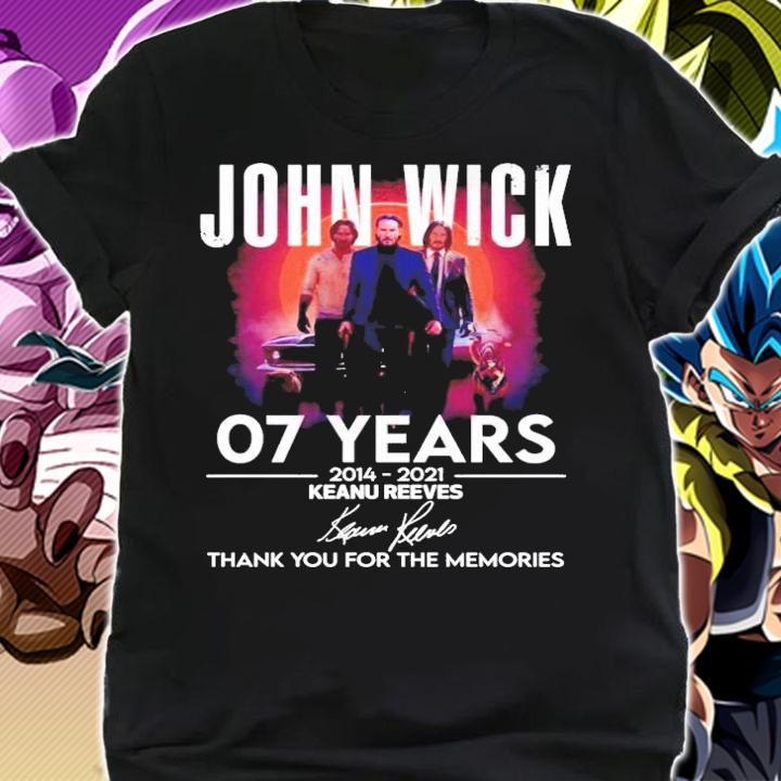 John Wick 07 years 2014-2021 Keanu Reeves signature shirt shirt