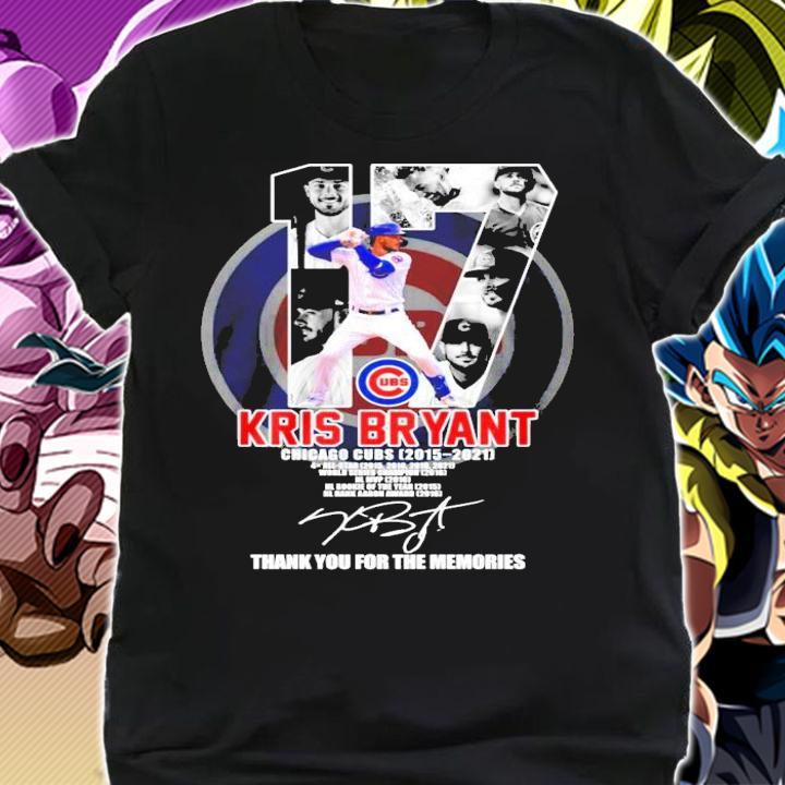 Kris Bryant Chicago Cubs 2015-2021 signature shirt