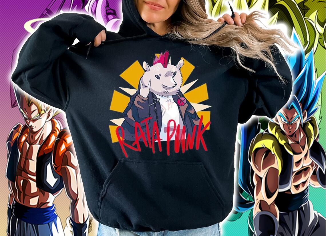 Rata Punk Hiphop drawing T-shirt hoodie