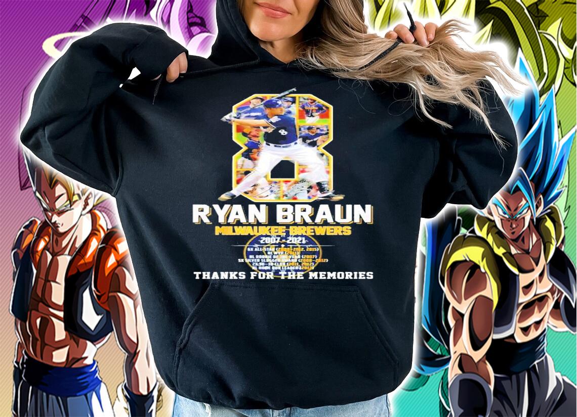 Ryan Braun Milwaukee Brewers 2007-2021 t-shirt hoodie