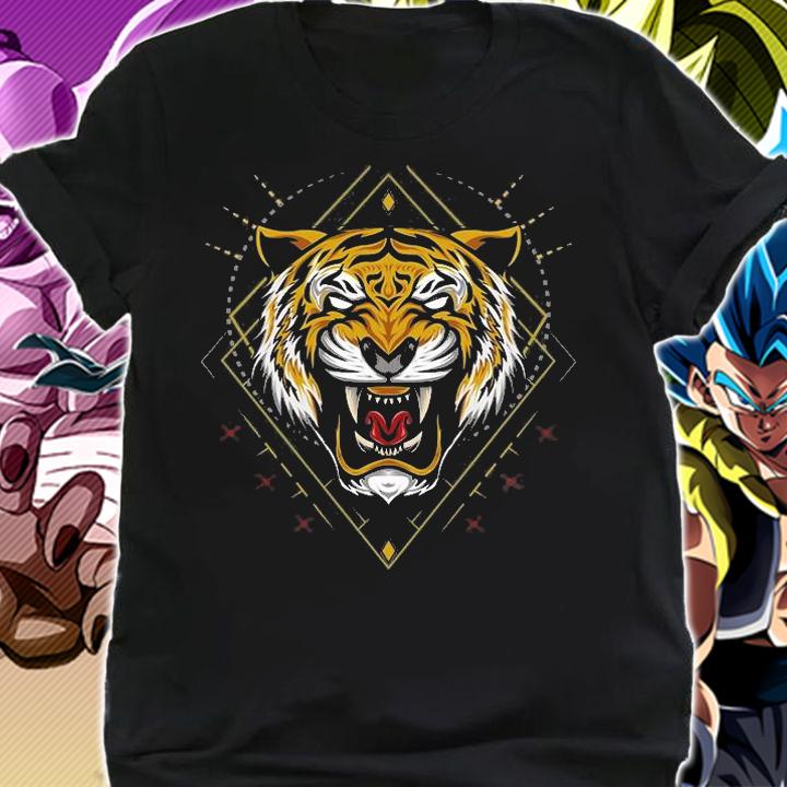 The tiger head illustration with sacred symbol shirt