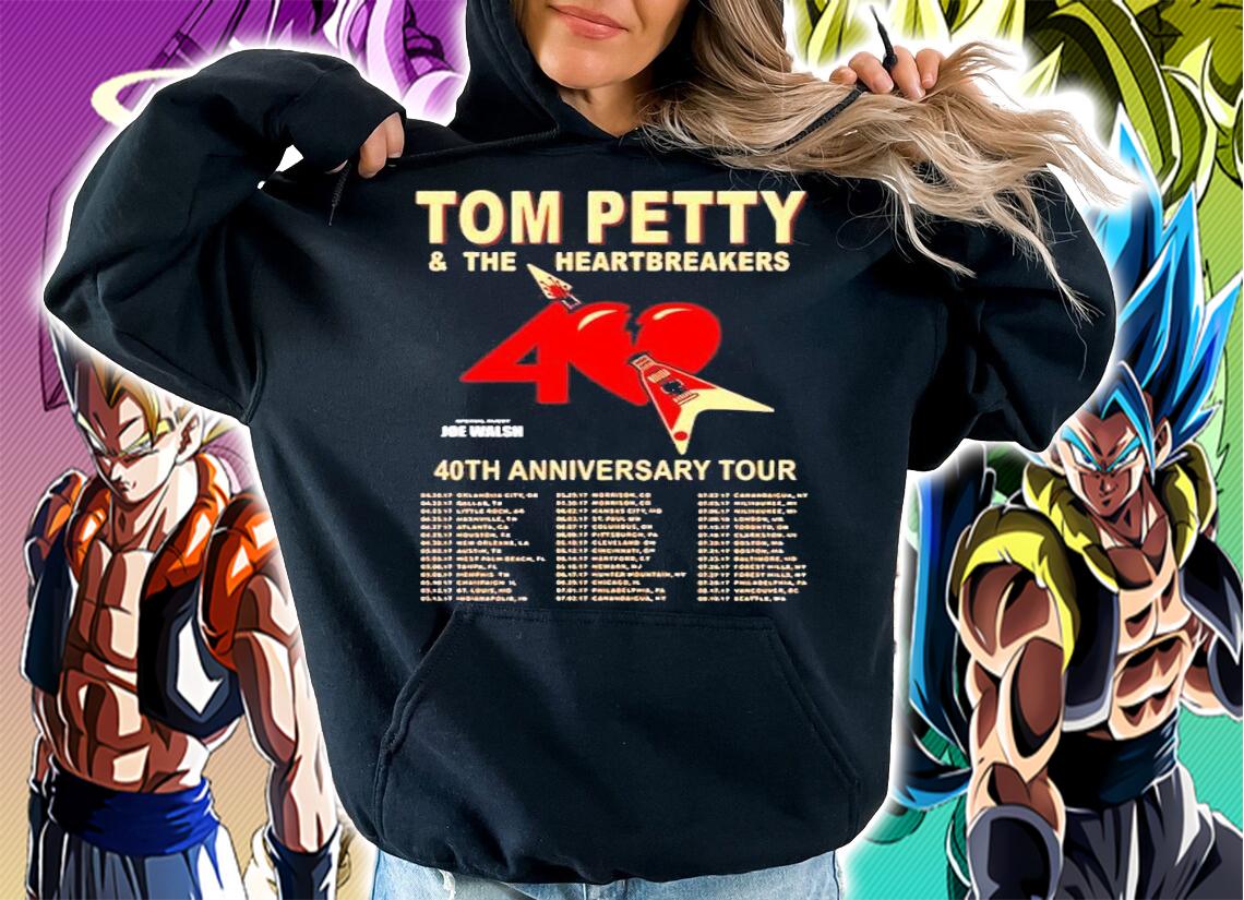 Tom petty and the heartbreakers 40th anniversary tour shirt hoodie