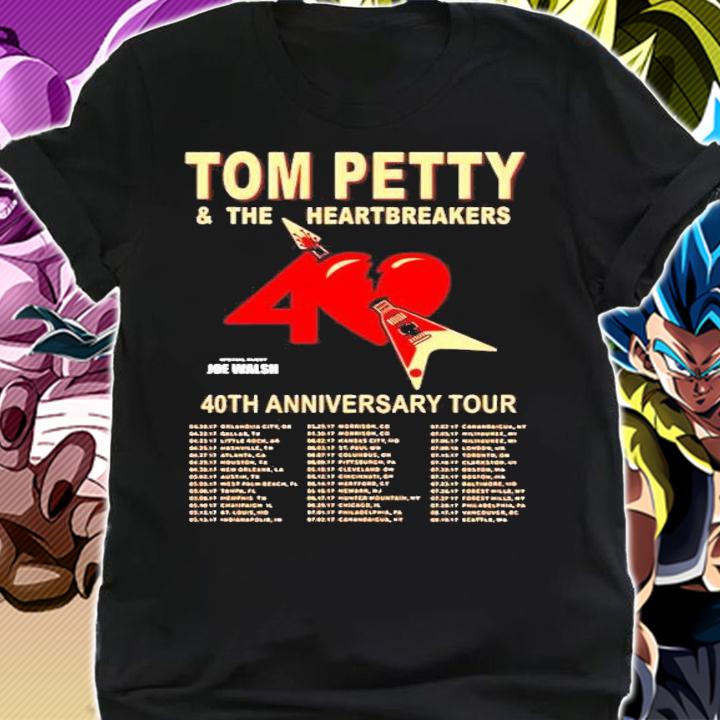 Tom petty and the heartbreakers 40th anniversary tour shirt shirt