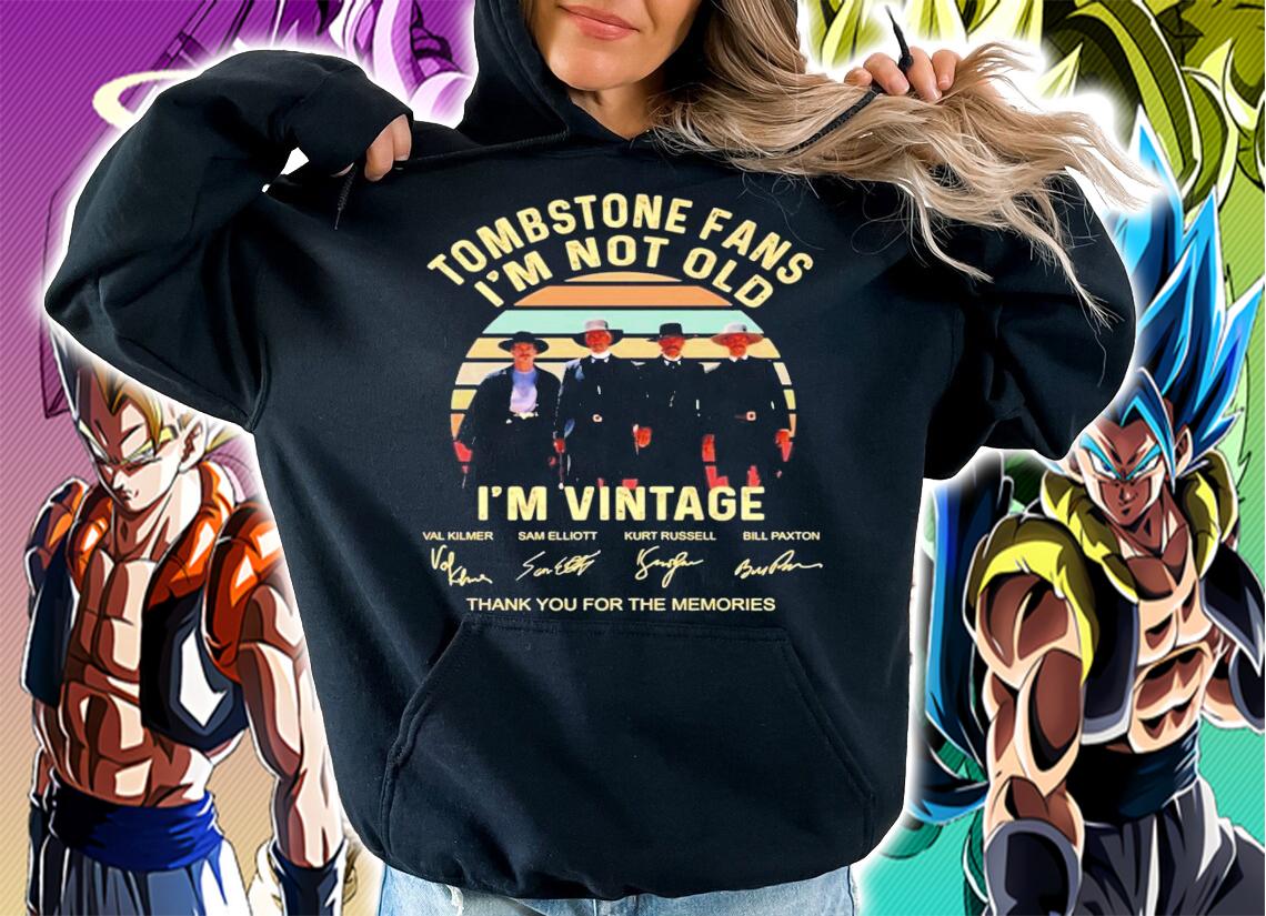 Tombstone Fans I'm not old I'm vintage signatures shirt
