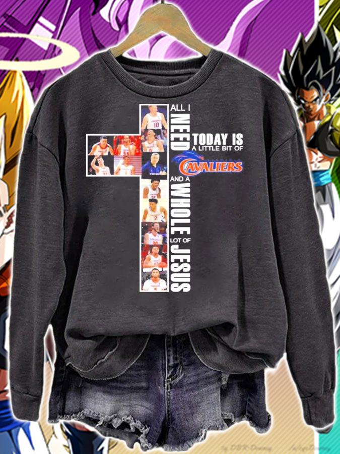 All i need today is a little bit of Virginia Cavaliers and a whole lot of Jesus shirt sweatshirt