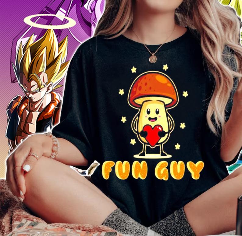 Funny Mushroom fun guy Valentine shirt woman shirt