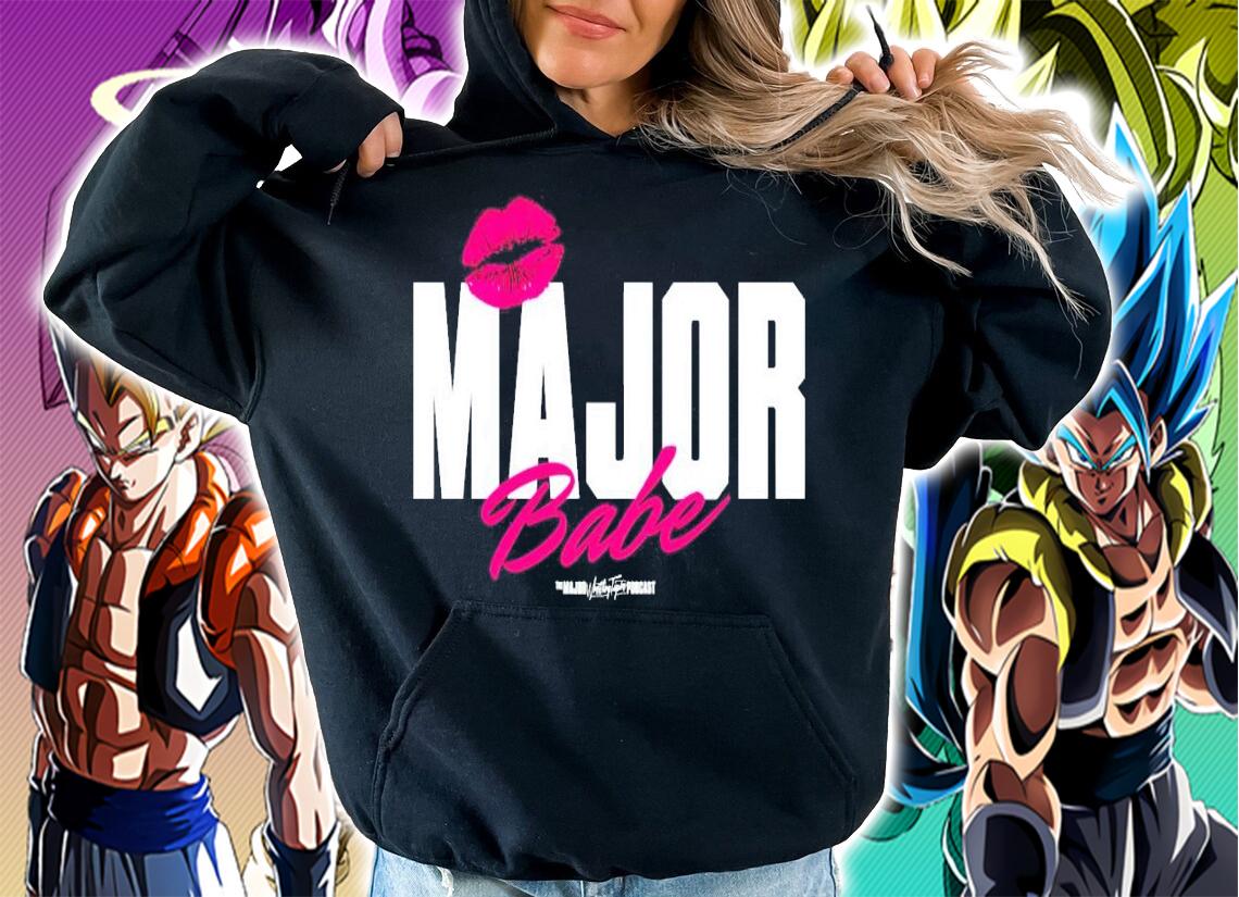 Major Babe lip shirt hoodie