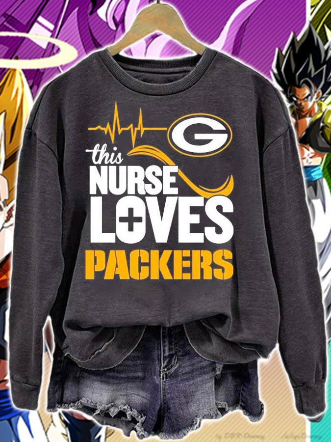 This Nurse Loves Green Bay Packers shirt sweatshirt