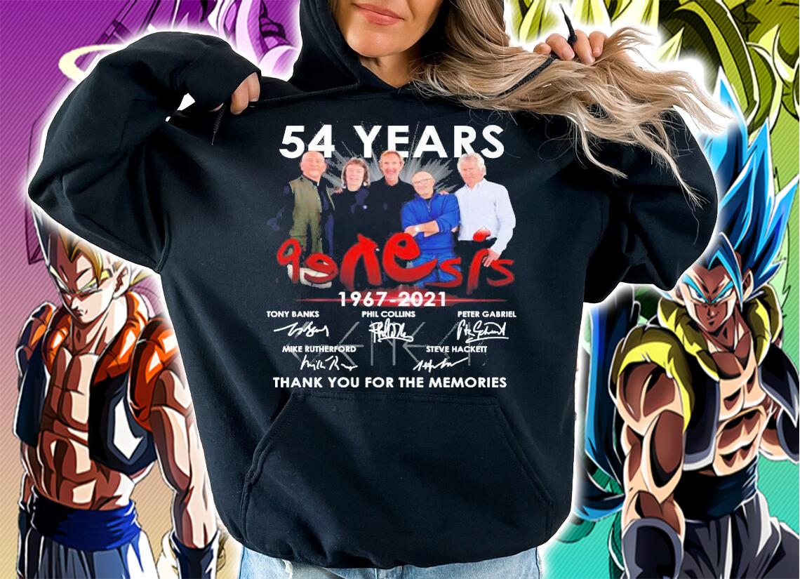54 years Genesis 1967 2021 thank you for the memories shirt