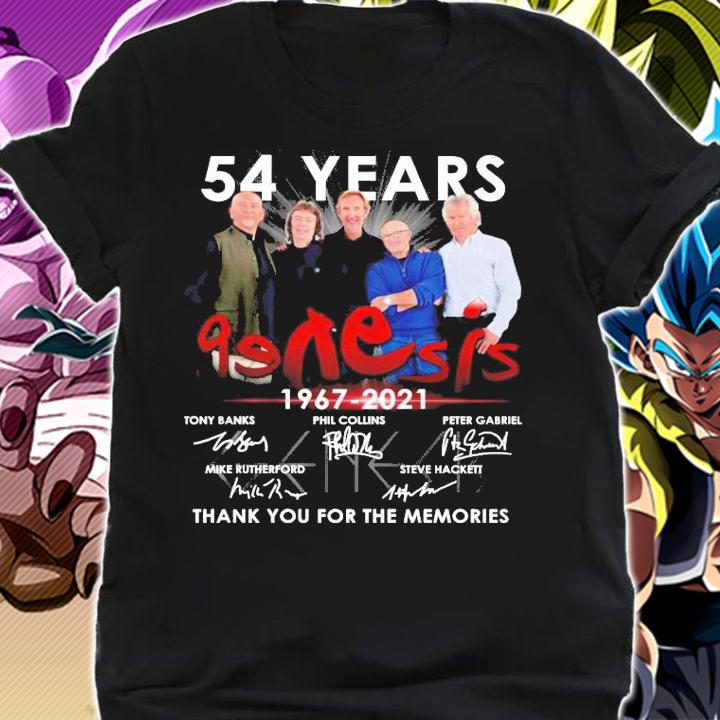 54 years Genesis 1967 2021 thank you for the memories shirt