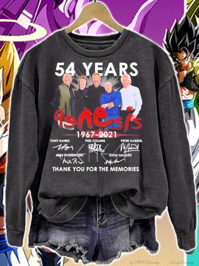 54 years Genesis 1967 2021 thank you for the memories shirt
