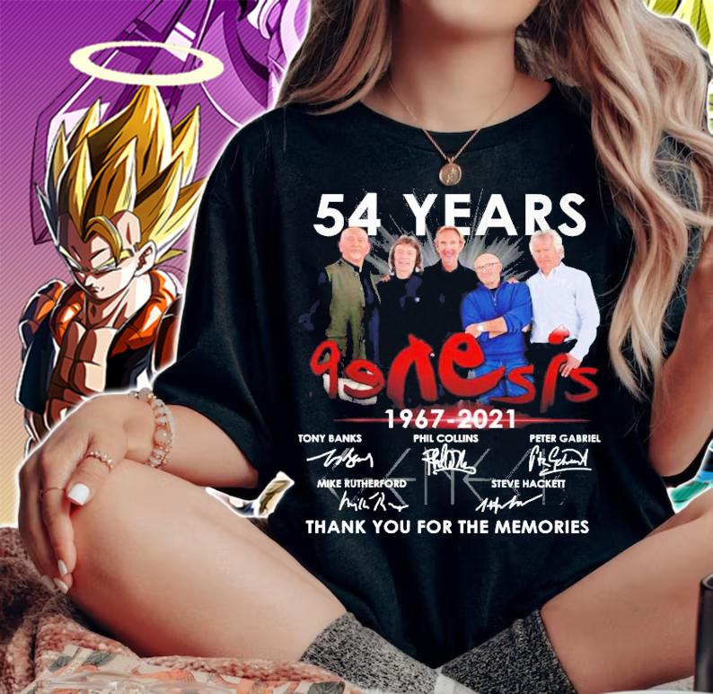 54 years Genesis 1967 2021 thank you for the memories shirt