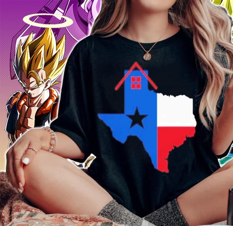Home Shark Tank Texas flag map Home shirt woman shirt