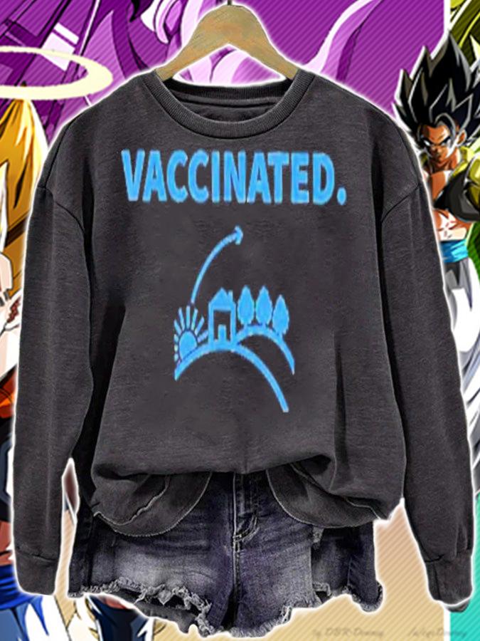 Vaccinated quote vaccine vaccination pro together science shirt sweatshirt