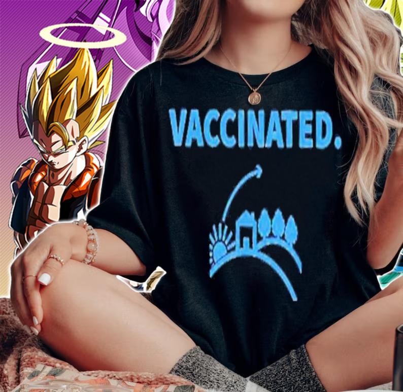 Vaccinated quote vaccine vaccination pro together science shirt woman shirt
