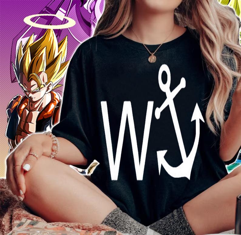 W anchor T-shirt woman shirt