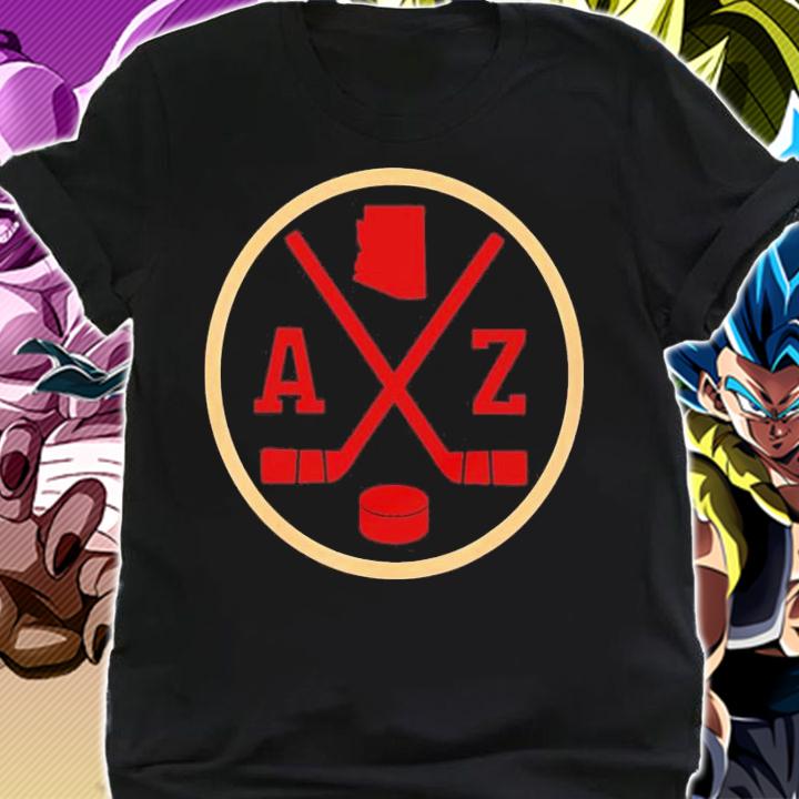 Retro Arizona hockey team emblem shirt