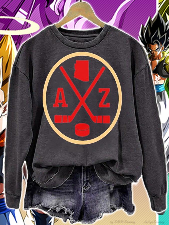 Retro Arizona hockey team emblem shirt