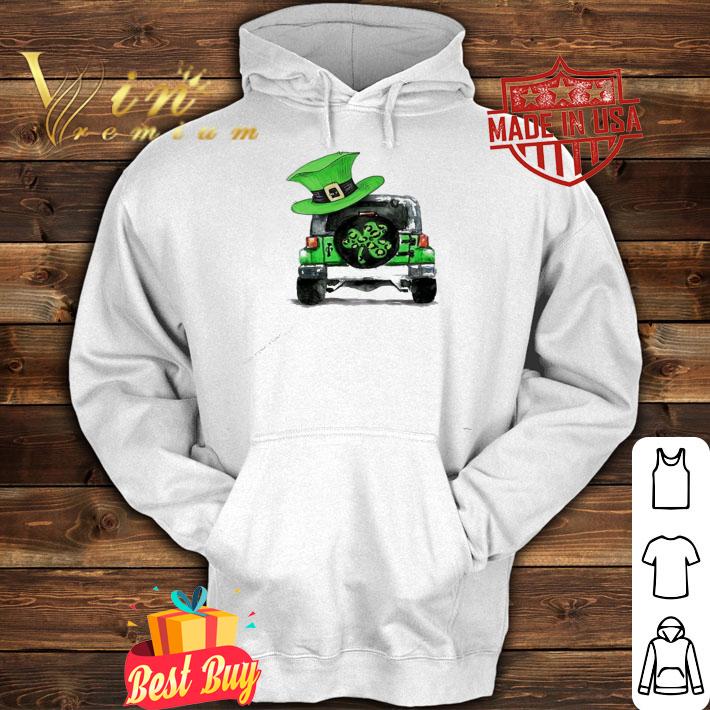 St Patrick's day Shamrock Jeep shirt hoodie