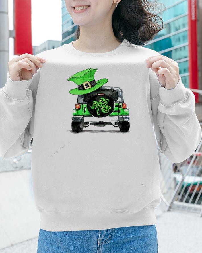 St Patrick's day Shamrock Jeep shirt sweatshirt