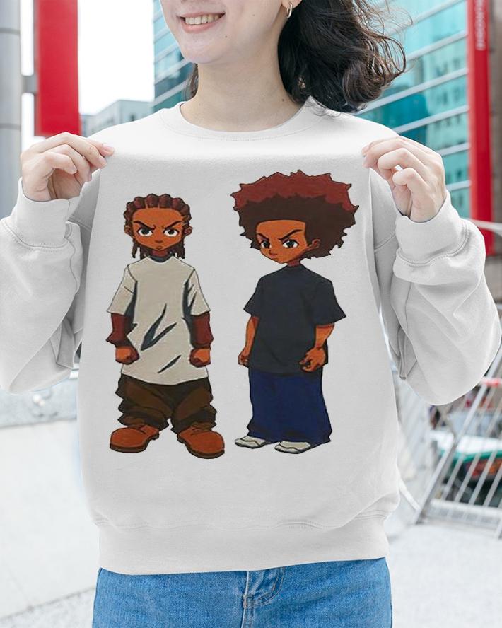 The Boondocks Riley Freeman and Huey Freeman T-shirt sweatshirt