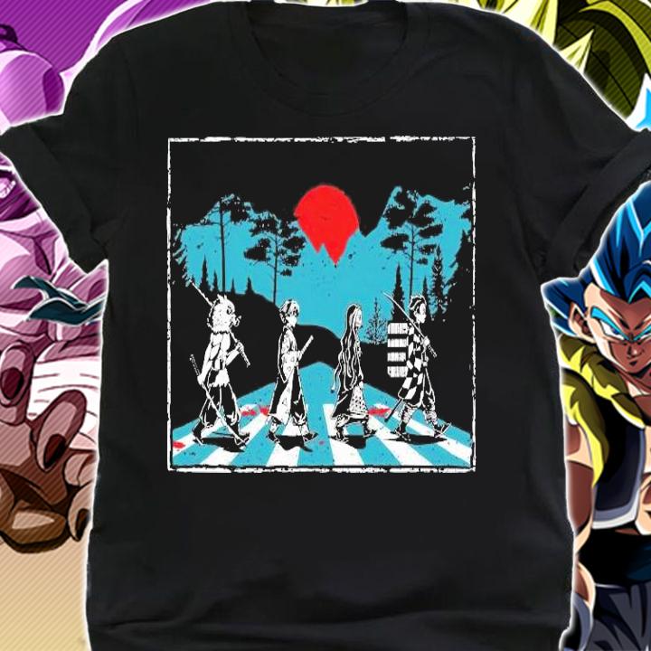 Demon Slayer Abbey Road Tanjiro Nezuko Zenitsu Inosuke shirt shirt