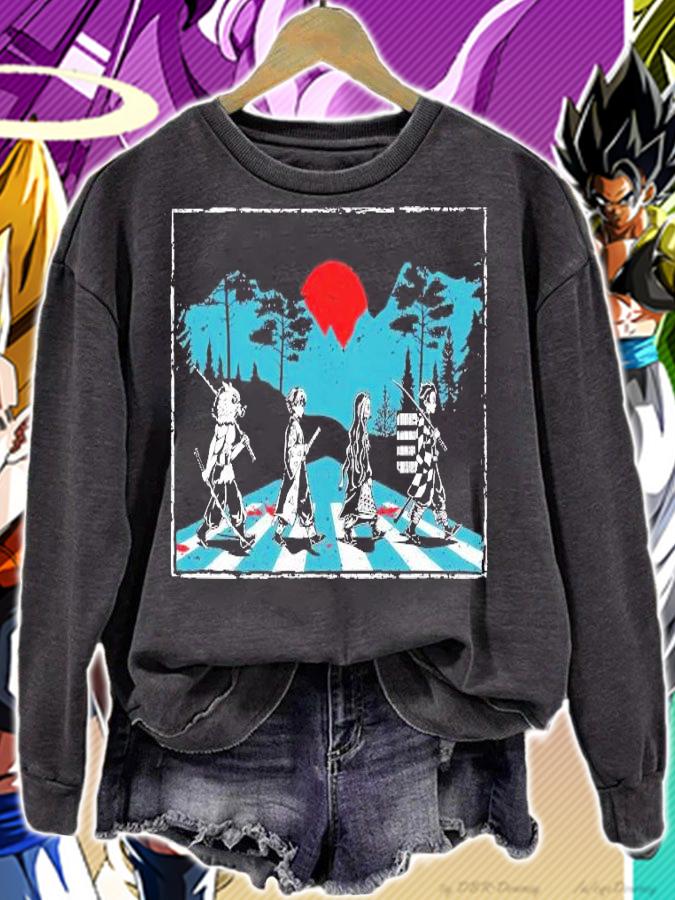 Demon Slayer Abbey Road Tanjiro Nezuko Zenitsu Inosuke shirt sweatshirt
