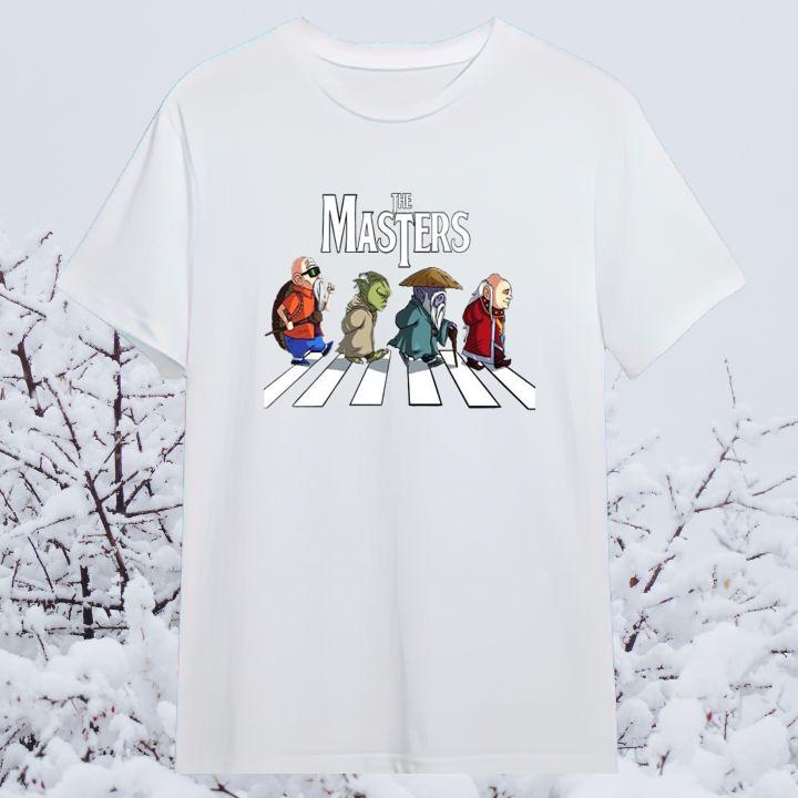Masters Abbey Road T-Shirt featuring Muten Roshi, Yoda, Dohko & More